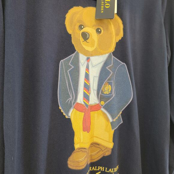 NWT Ralph Lauren Teddy Long Sleeve Polo Navy Small - Picture 5 of 12